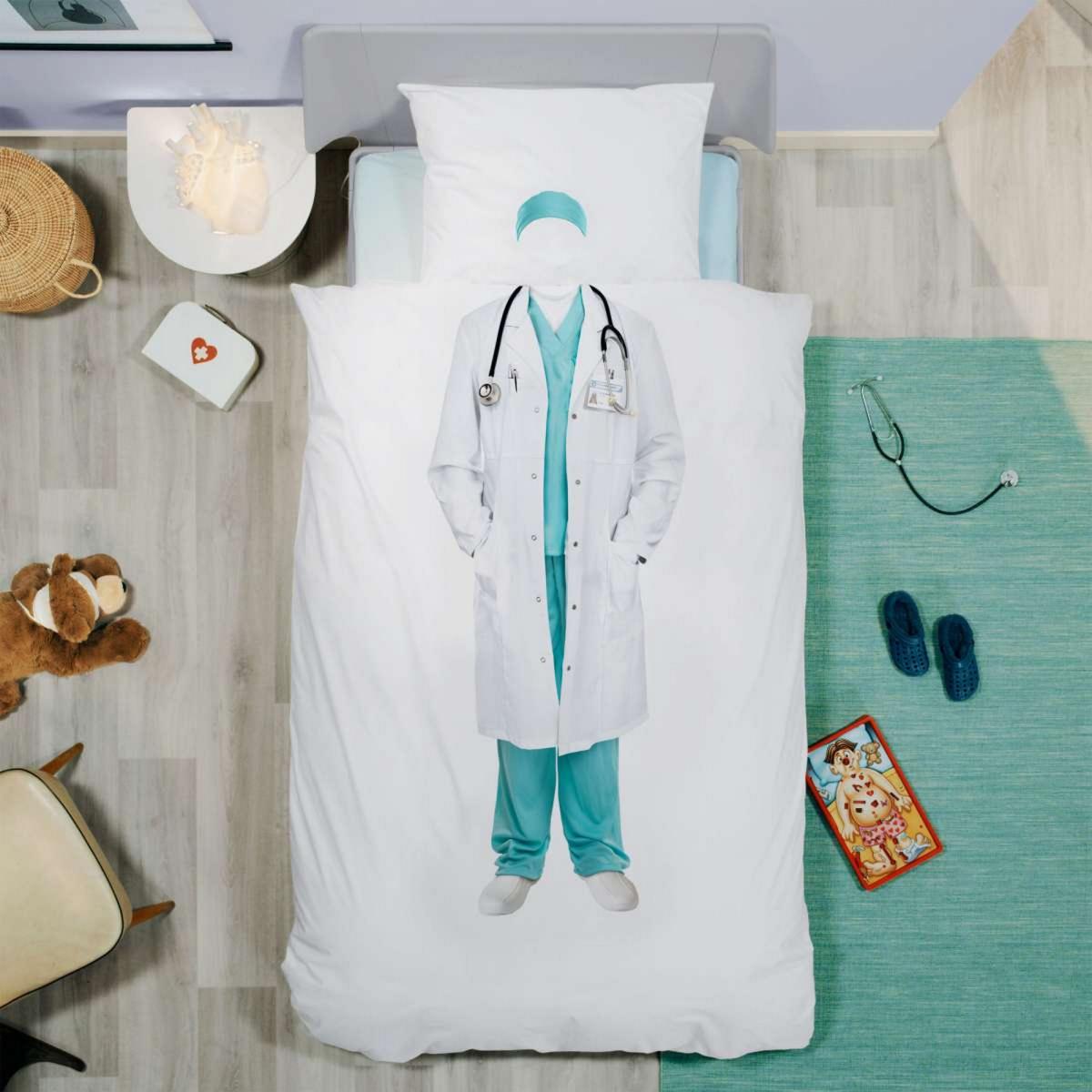 Doctor Organic Cotton Bedding in White 135X200cm – image 3