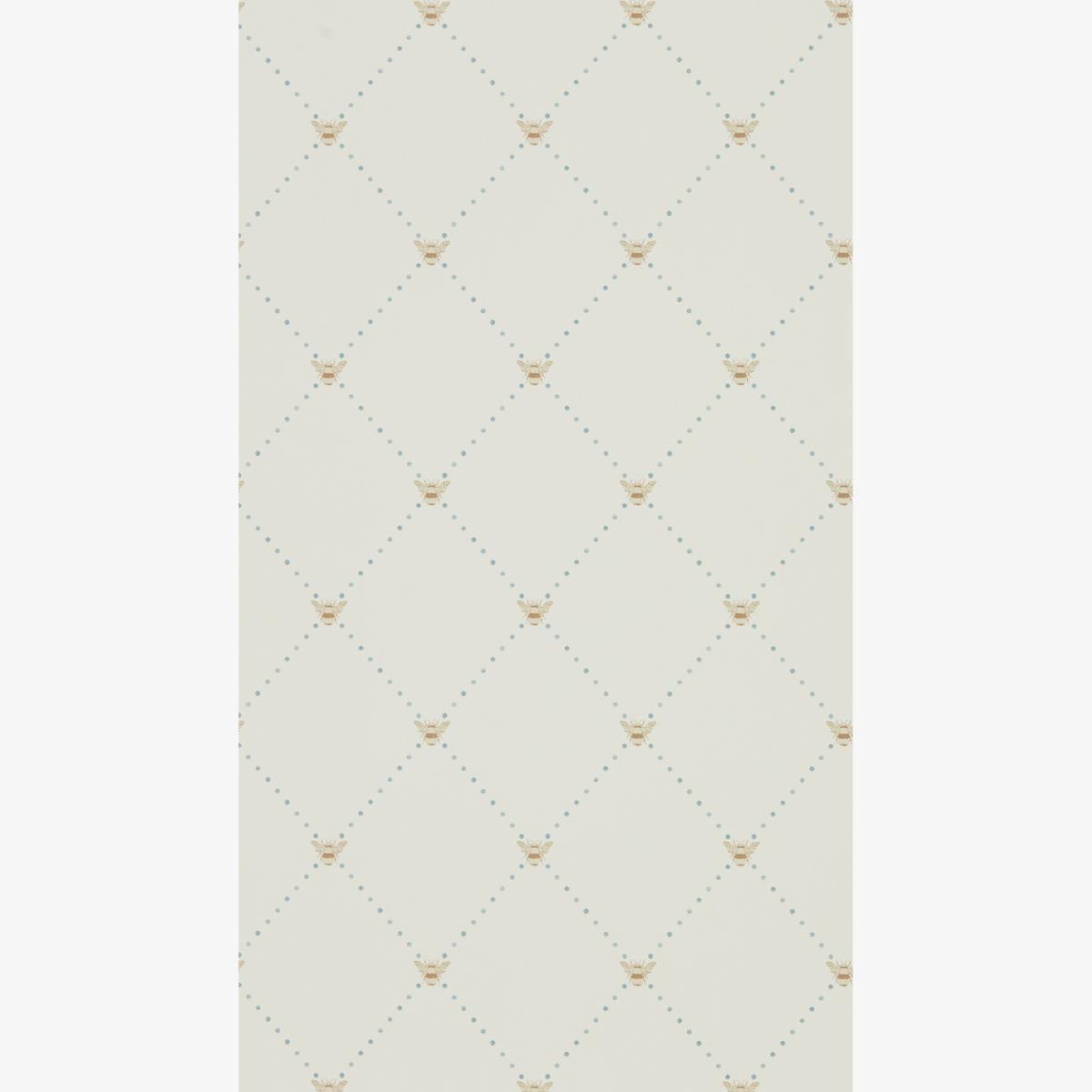 Nectar Wallpaper 216357 by Sanderson in Copper Denim blue Roll