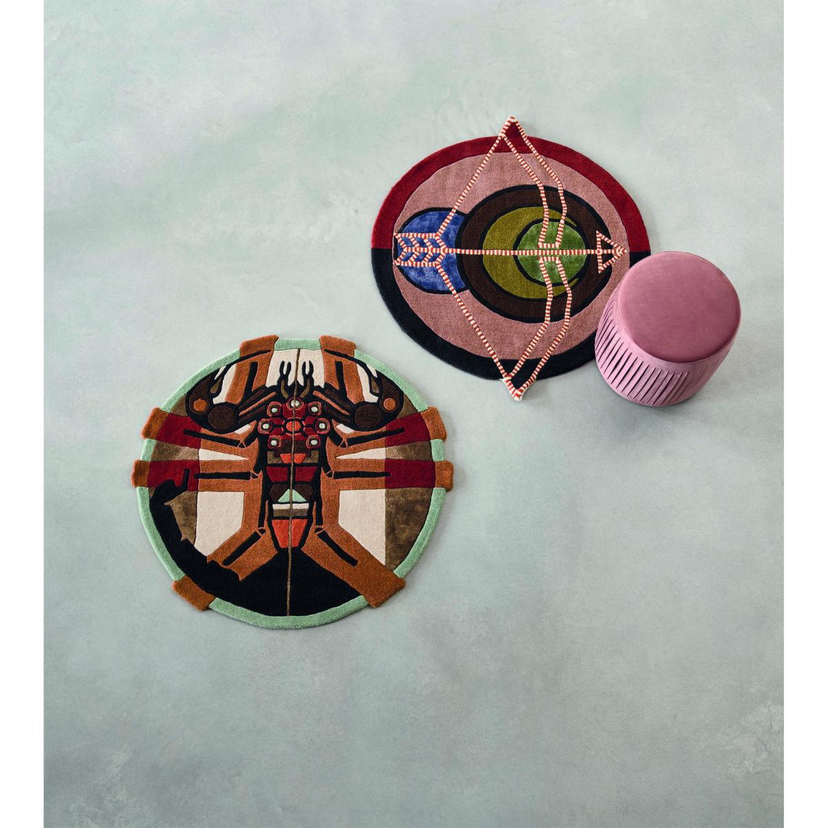 Zodiac Sagittarius Star Sign Circle Round Wool Rugs 161905 by Ted Baker – image 2