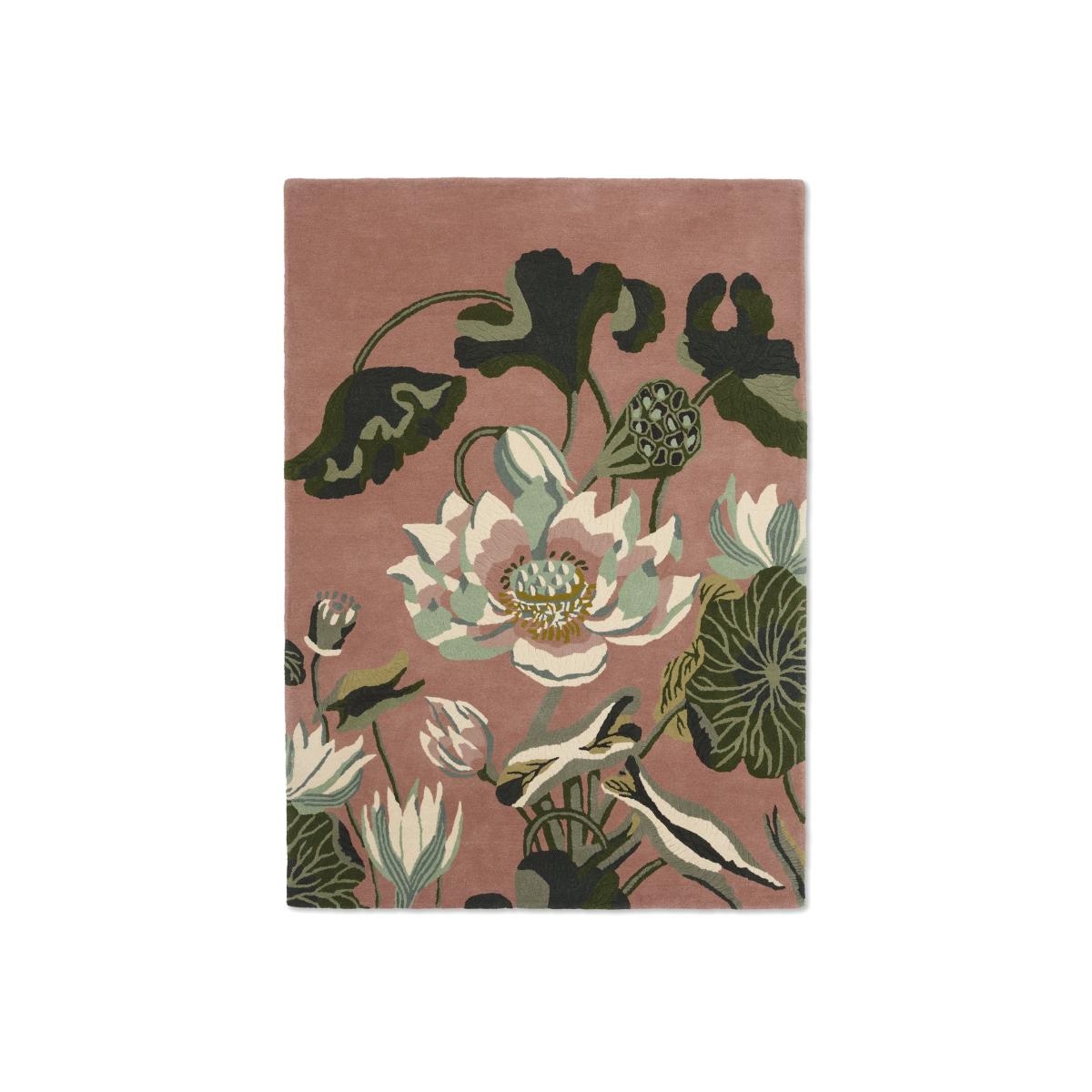 Waterlily Wool Rugs 38602 by Wedgwood in Dusty Rose Pink – image 1