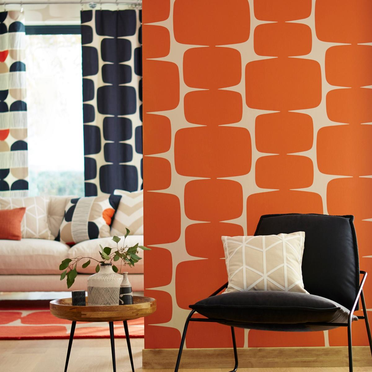 Lohko Wallpaper 111295 by Scion in Paprika Orange Roll – image 2
