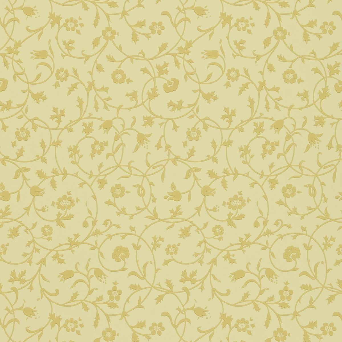 Medway Wallpaper 110 by Morris & Co in Gold Yellow Roll