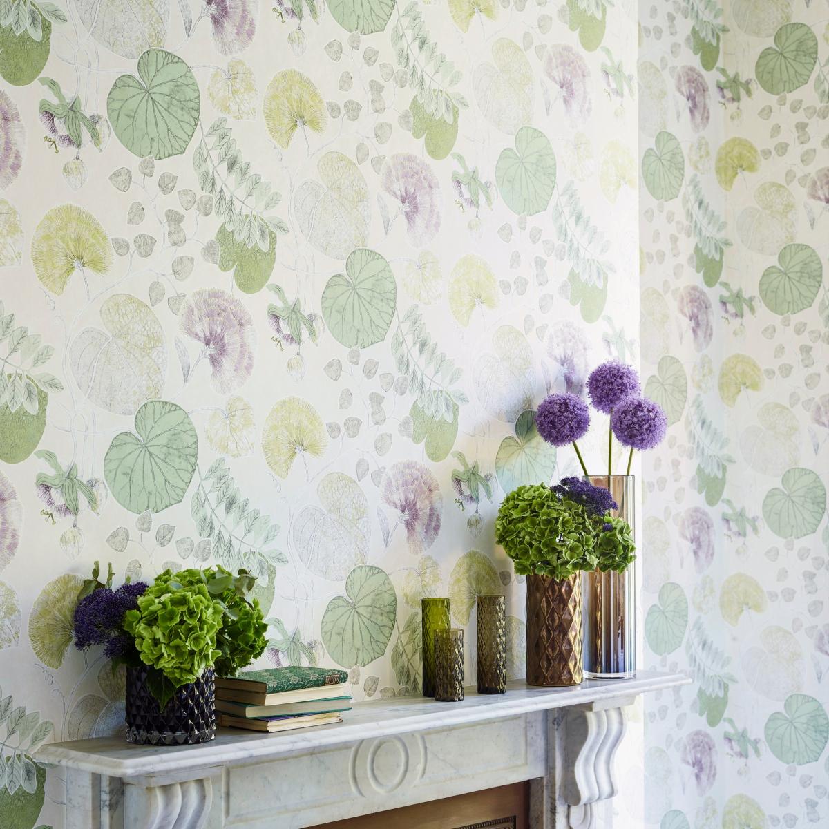 Dardanella Wallpaper 111259 by Harlequin in Linden Heather Purple Roll – image 1