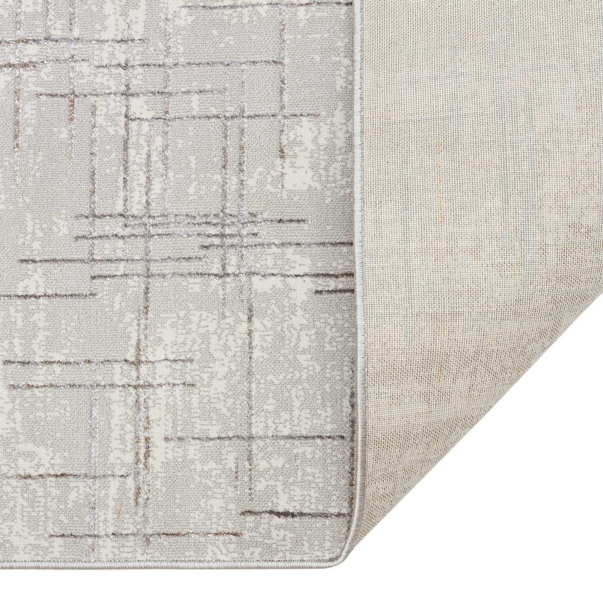 Dalia DAL12 Abstract Rugs in Ivory Grey – image 2