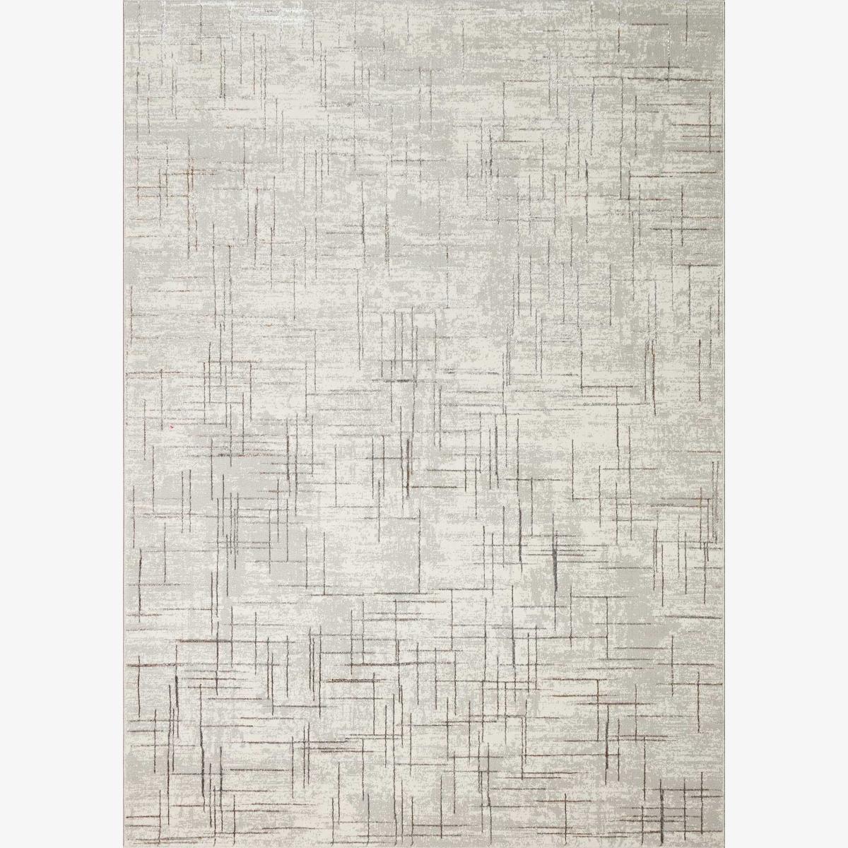 Dalia DAL12 Abstract Rugs in Ivory Grey – image 1