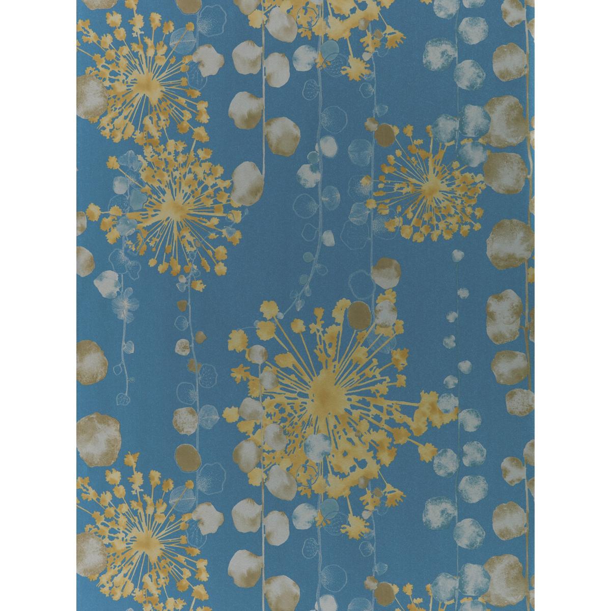Moku Wallpaper 111651 by Harlequin in Indigo Pebble Beige Roll – image 2