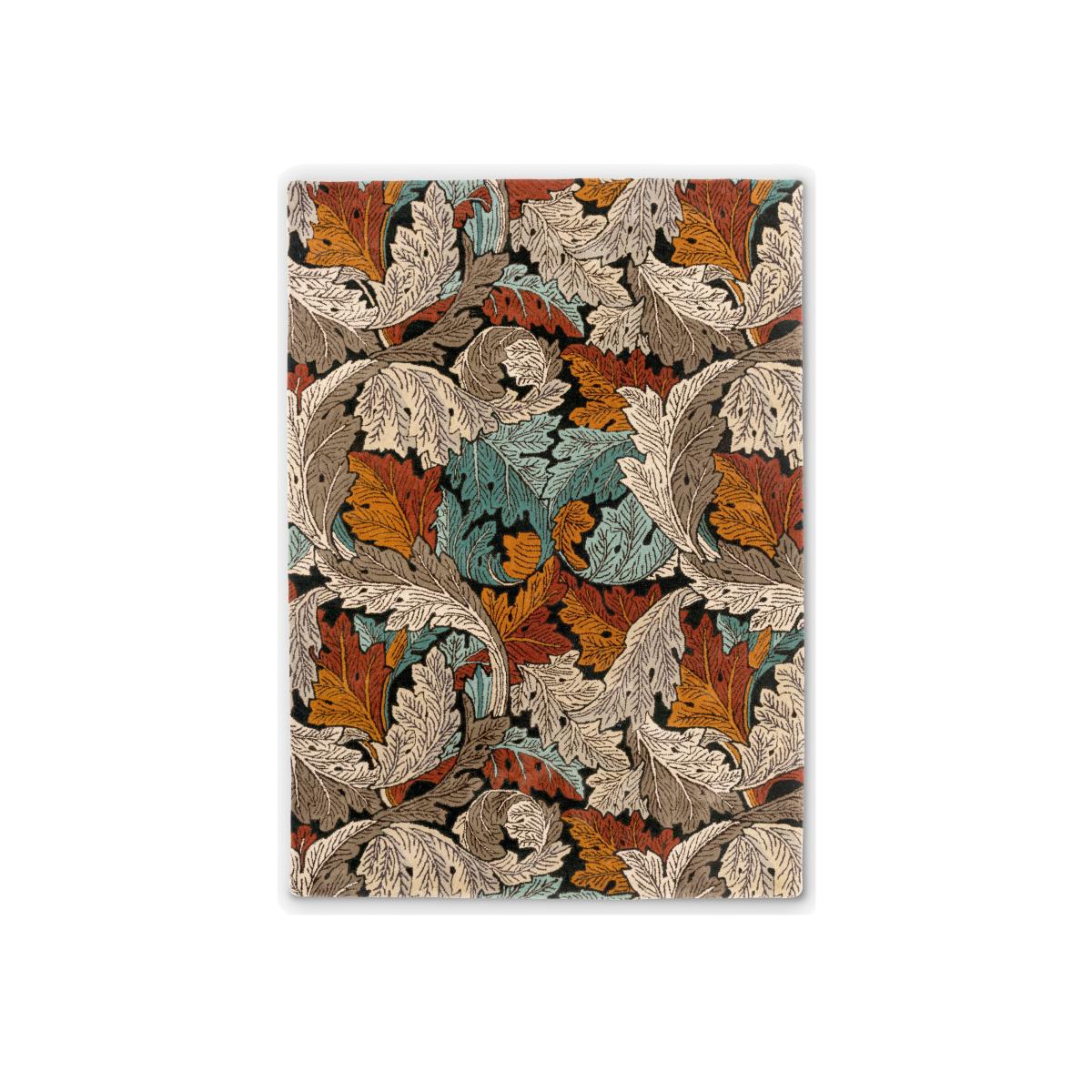 Acanthus Leaf Wool Rugs 126900 in Forest By William Morris