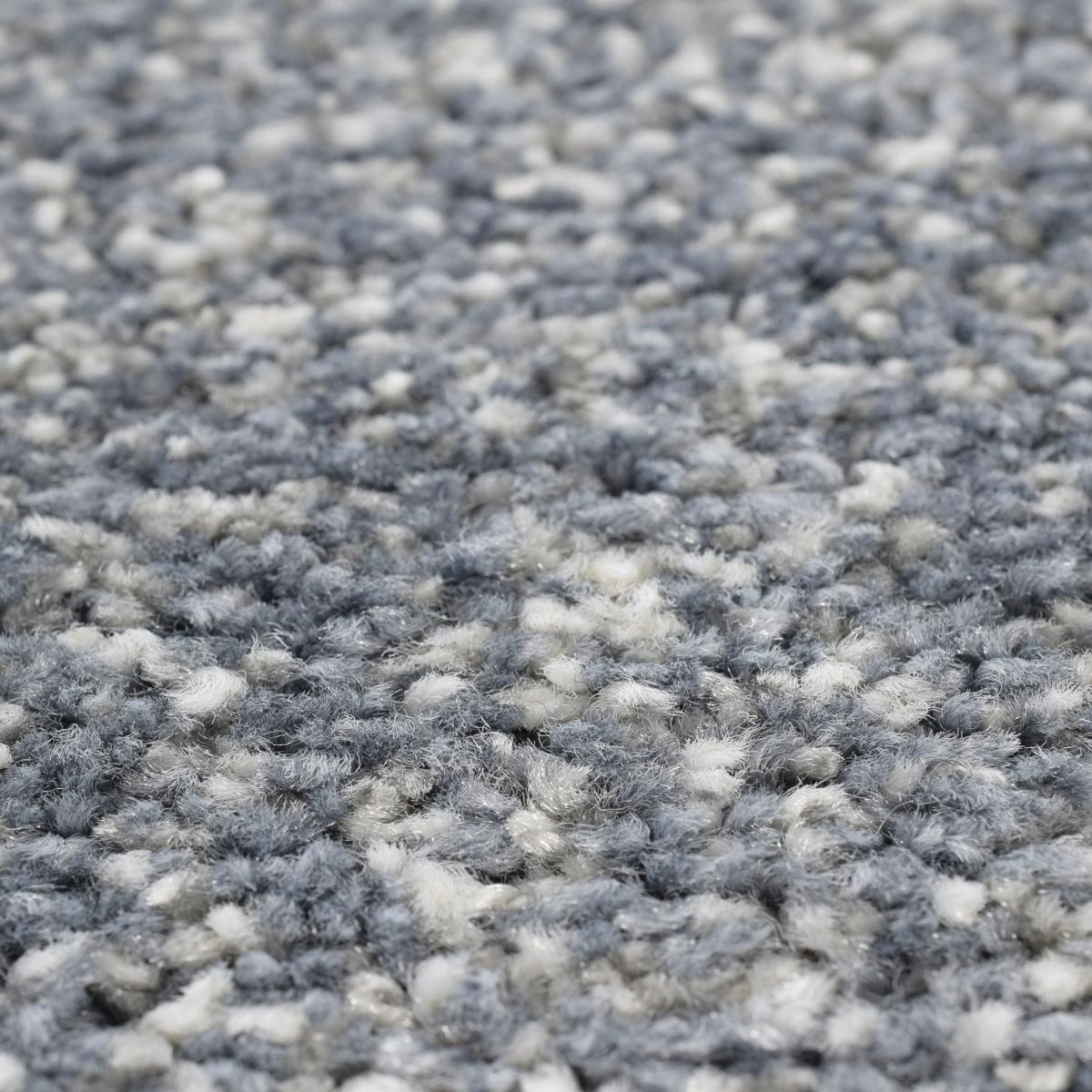 Mehari 23252 5454 Speckled Shaggy Circle Rugs in Blue – image 2