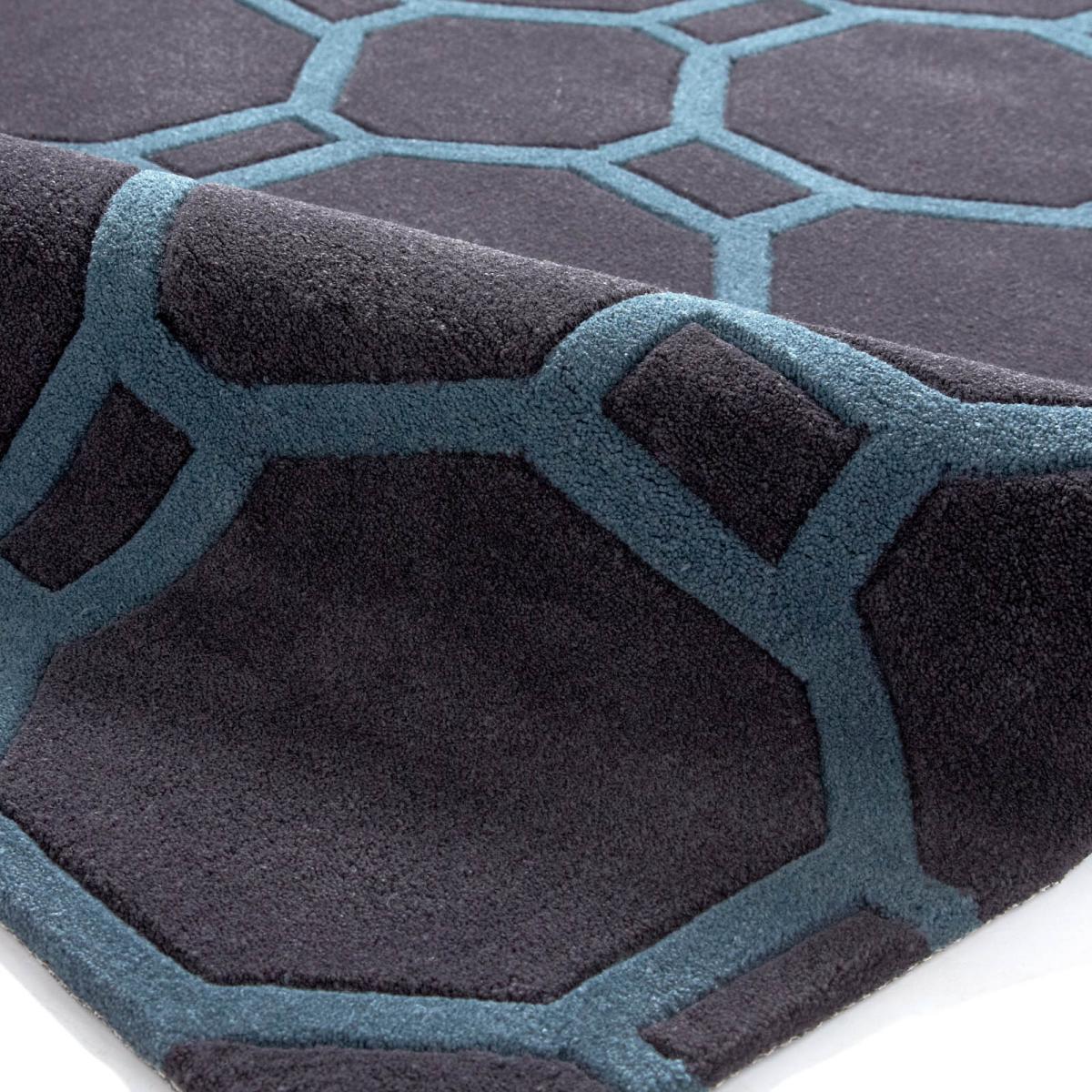 Hong Kong HK 4338 Rugs in Charcoal Blue 90x150cm – image 2