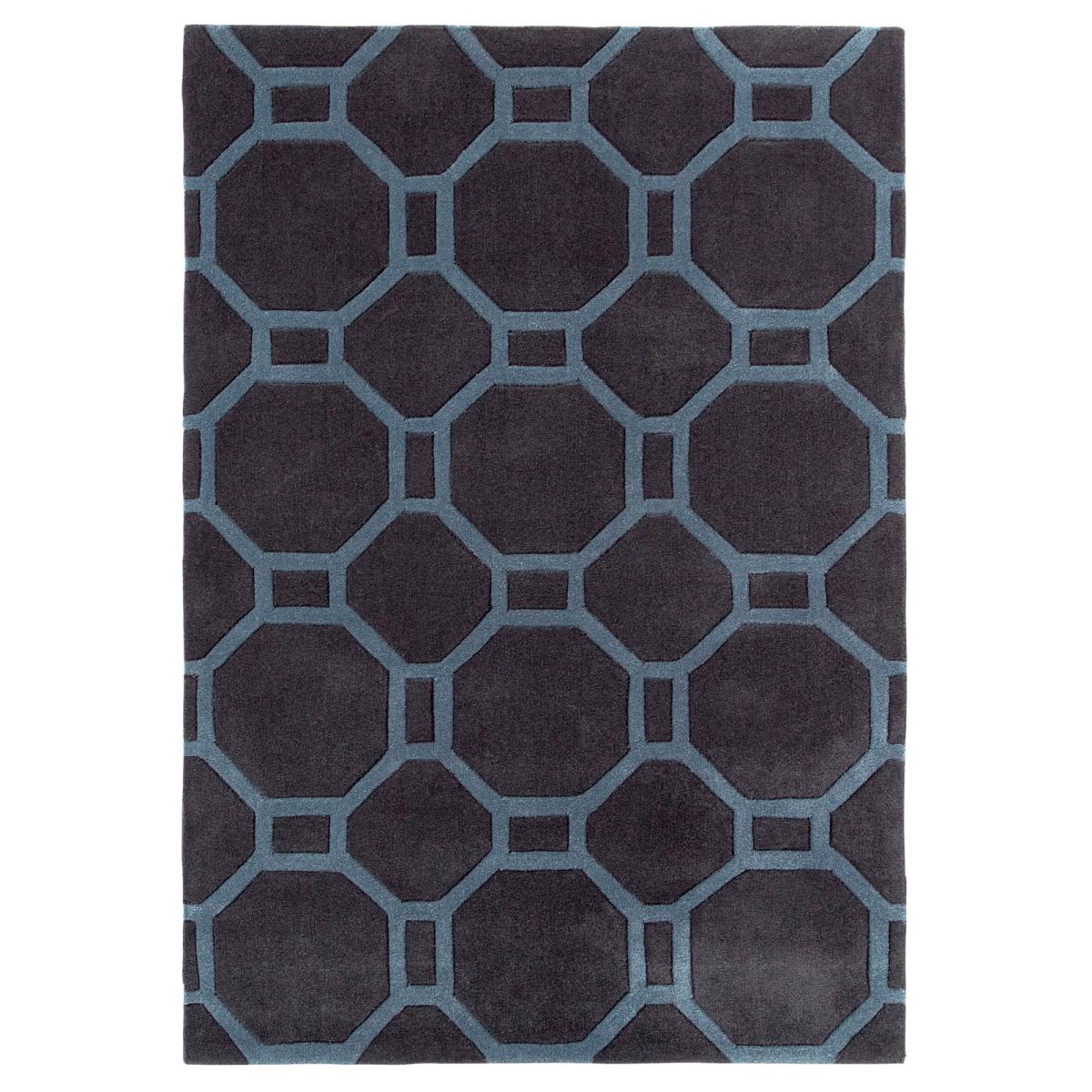 Hong Kong HK 4338 Rugs in Charcoal Blue 90x150cm – image 3