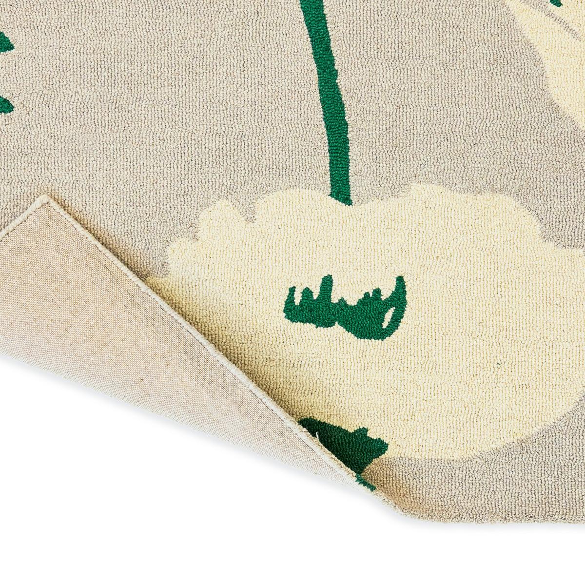 Poppy Pop 124807 Wool Rugs by Scion in Parchment Gecko200x280cm – image 4