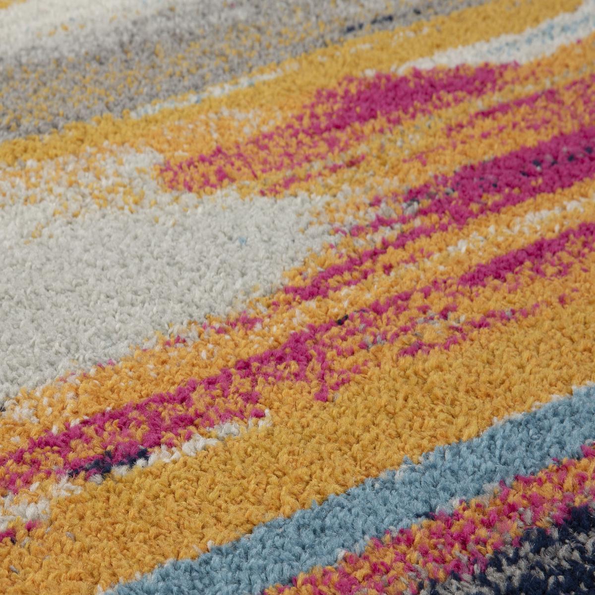 Gilbert 83 X Abstract Stripe Woven Rugs in Multi – image 2