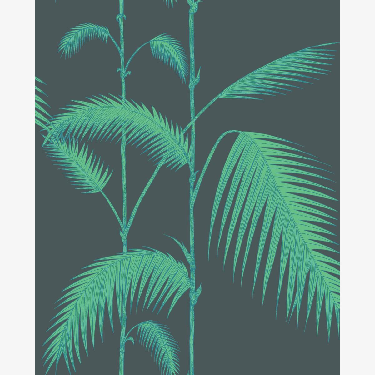 Palm Leaves Wallpaper 2007 by Cole & Son in Viridian GreenRoll