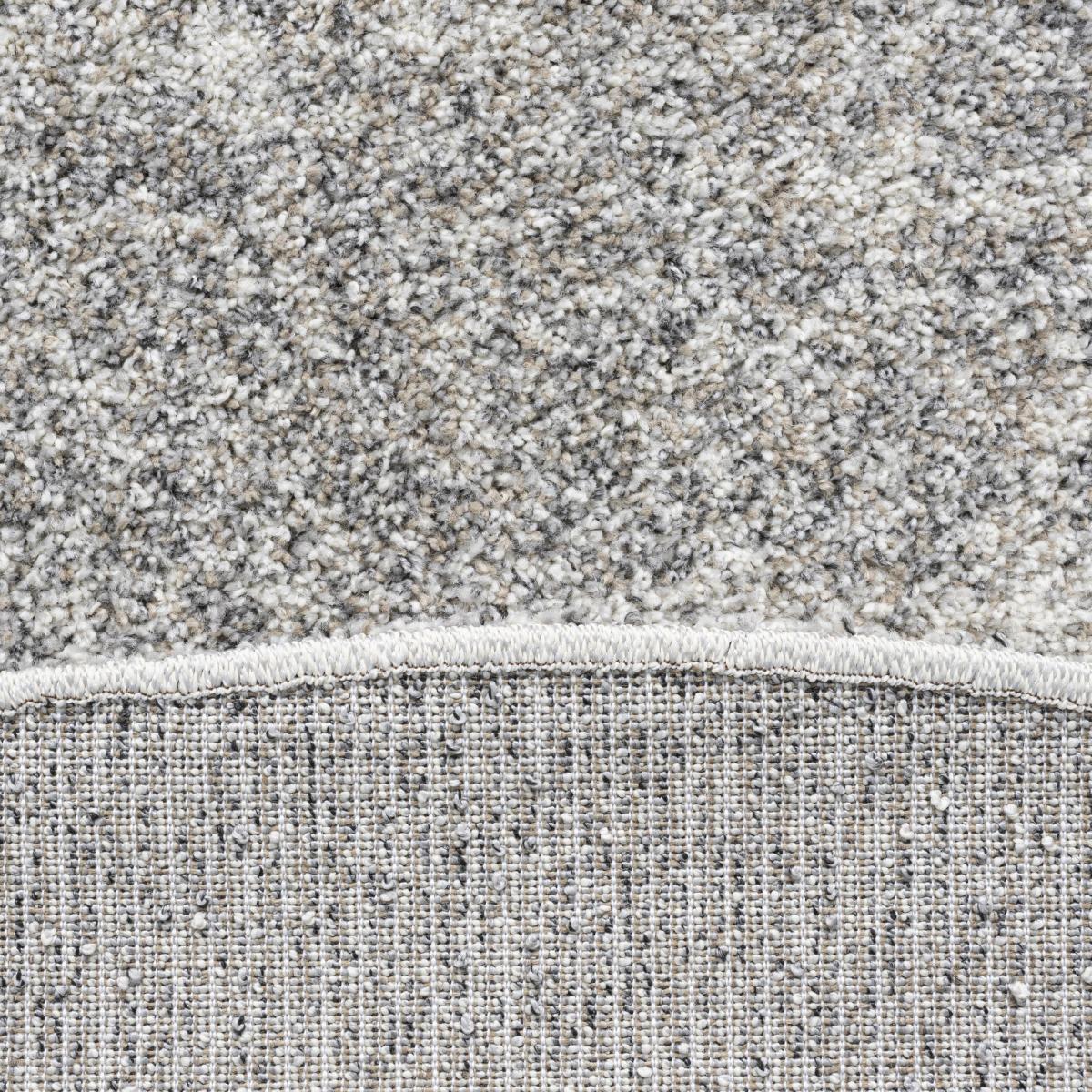 Mehari 23500 6258 Mottled Speckled Shaggy Circle Rugs in Beige 200x200cm – image 4
