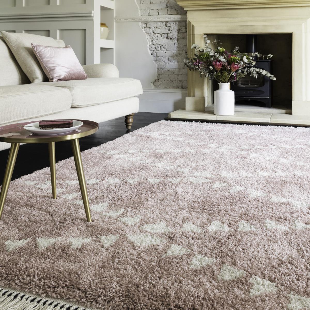 Rocco Boho Moroccan Rugs RC01 in Pink 160x230cm – image 1