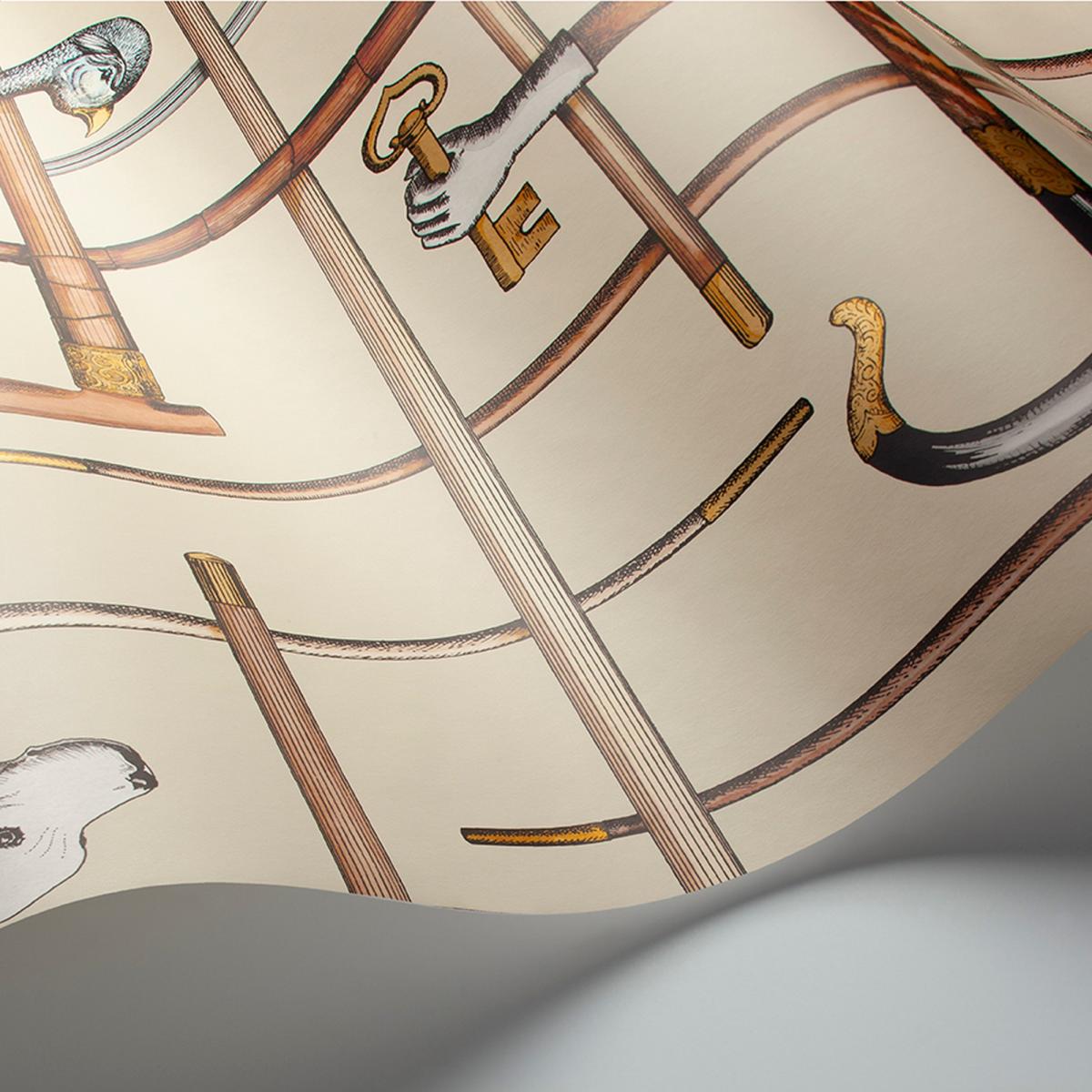 Bastoni Wallpaper 14026 by Cole & Son in Cream Beige Roll – image 2