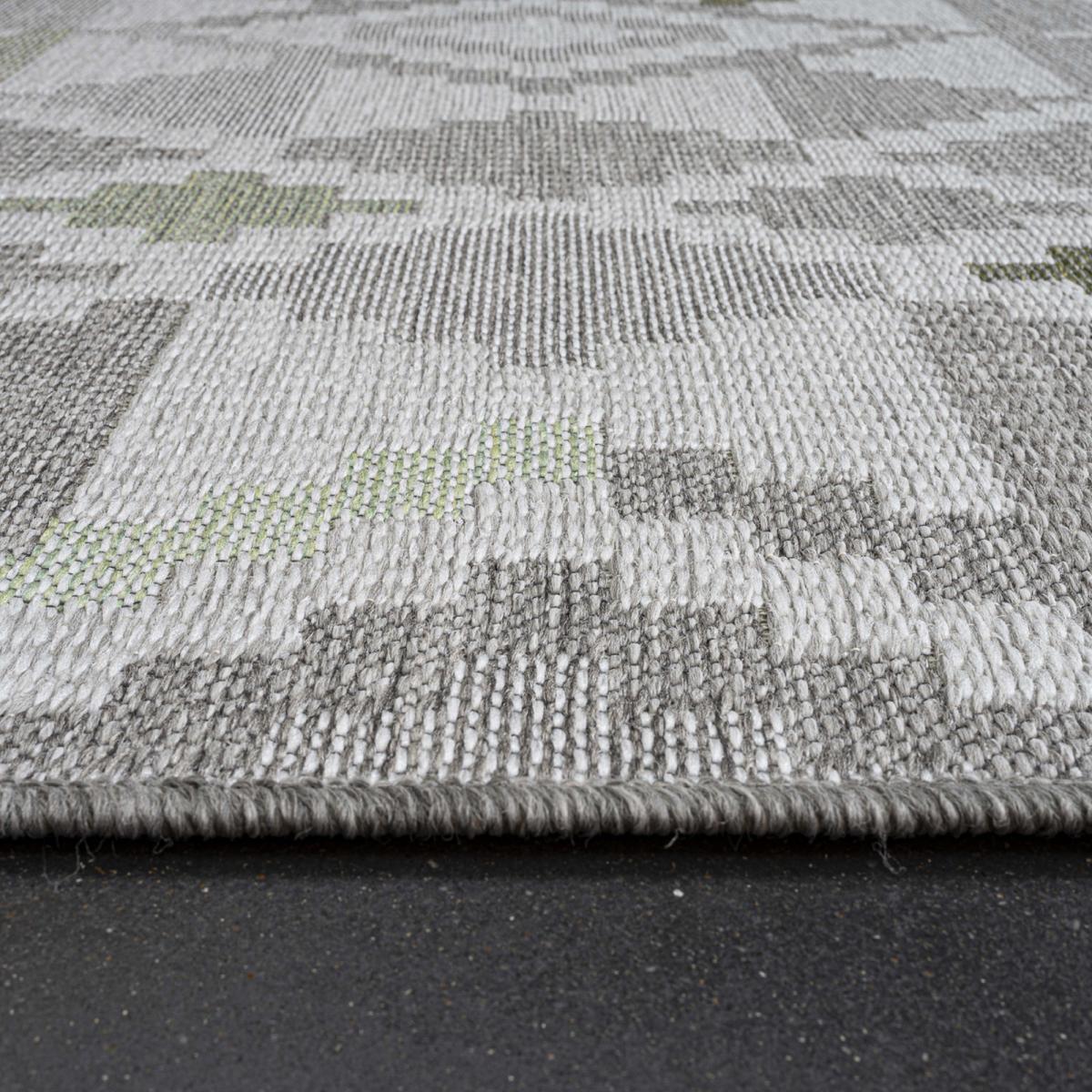 Brighton Flatweave Indoor Outdoor Rugs 98053 4024 in Grey Green160x230cm – image 3