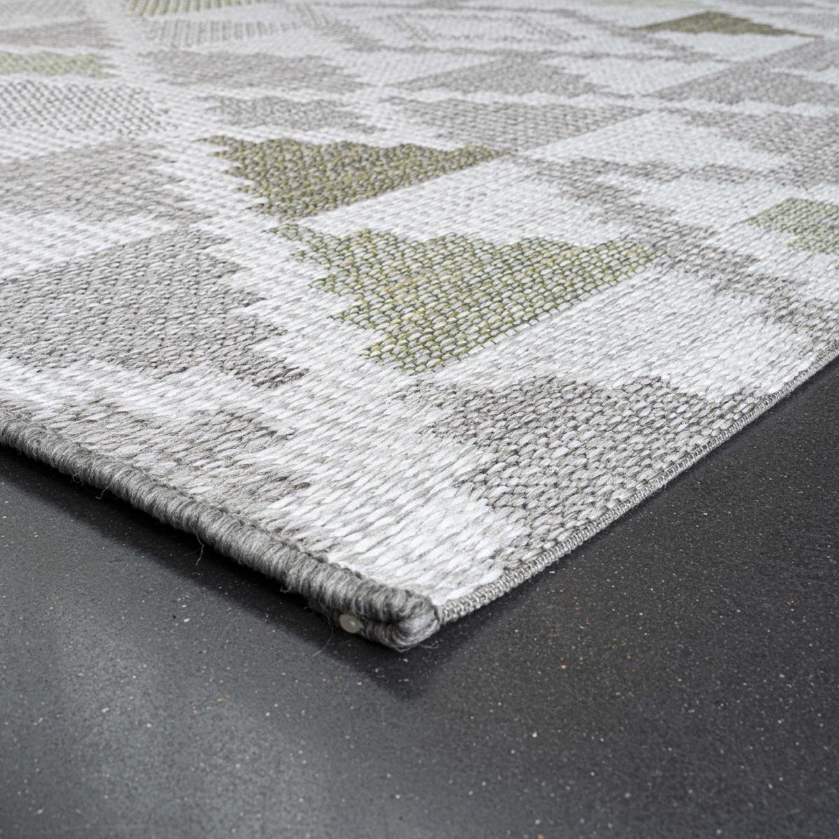 Brighton Flatweave Indoor Outdoor Rugs 98053 4024 in Grey Green160x230cm – image 5