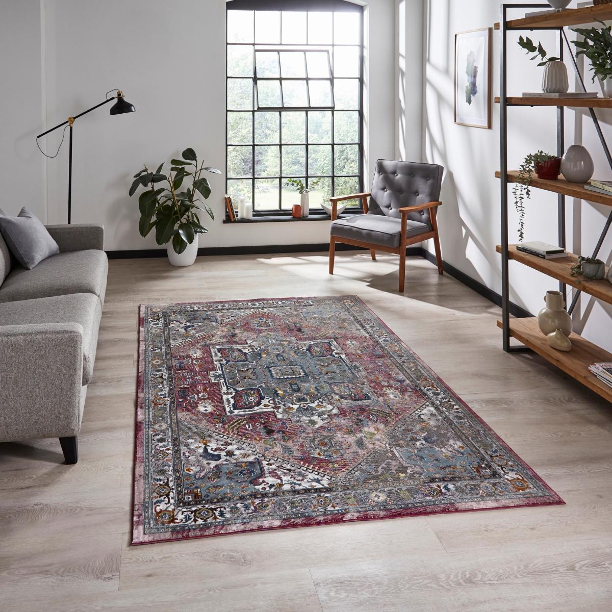 16th Avenue Traditional Rugs 92DA Fuschia Blue – image 1