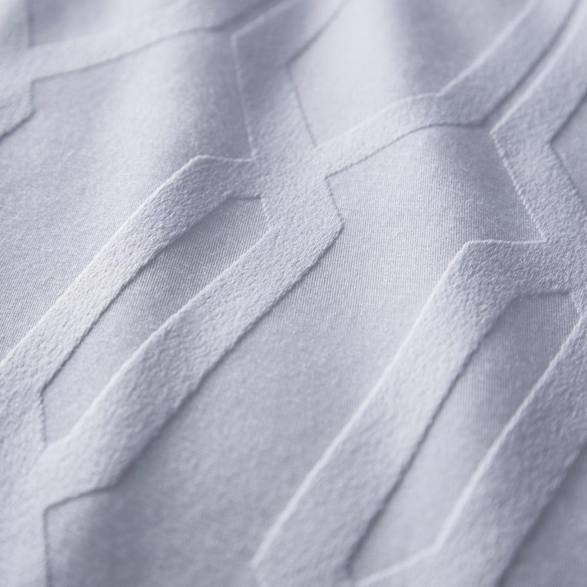 Quartz Geometric Woven Bedding By Tess Daly in White 200x200cm – image 3