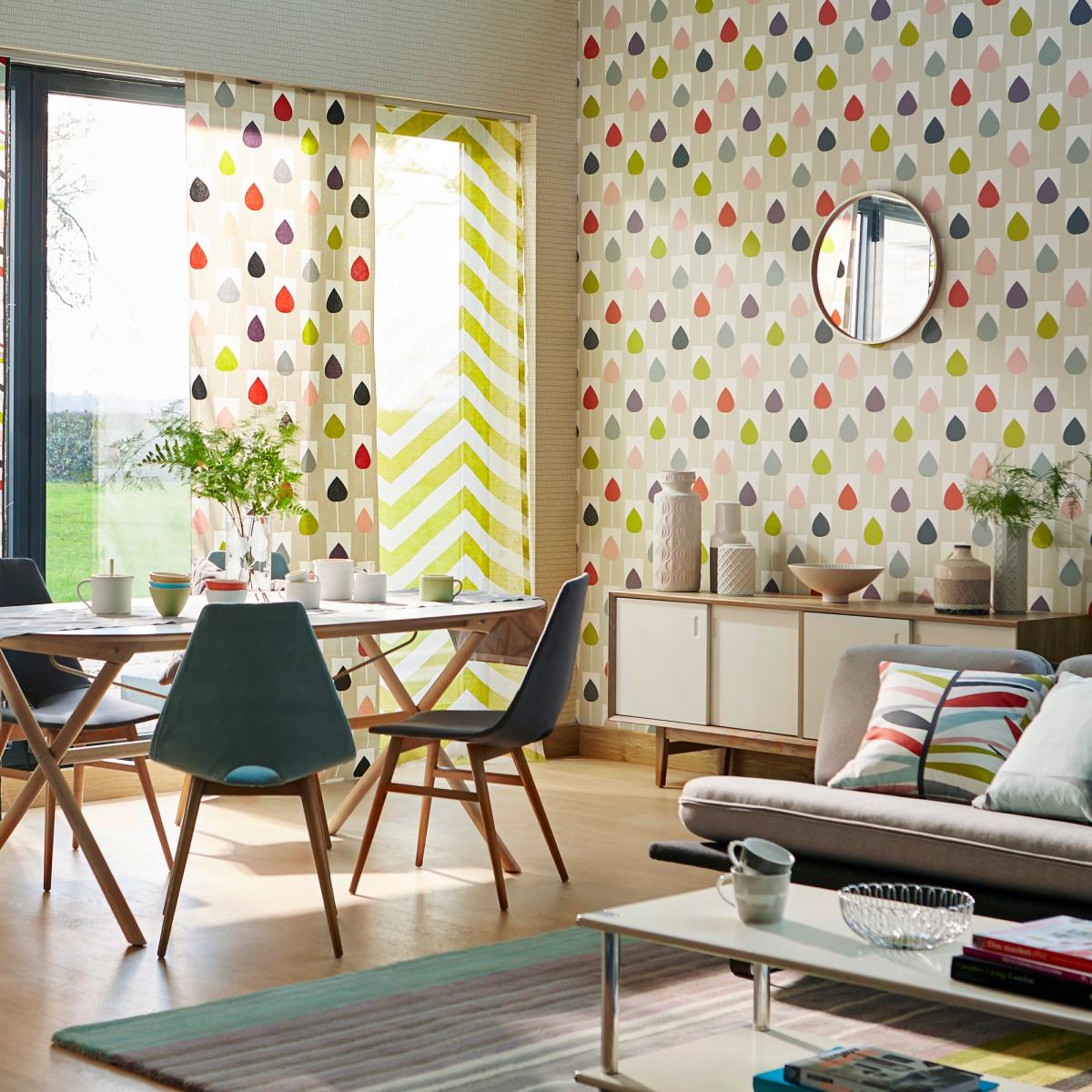 Sula Tulips Wallpaper 111320 by Scion in Spice Rose Graphite Roll – image 1