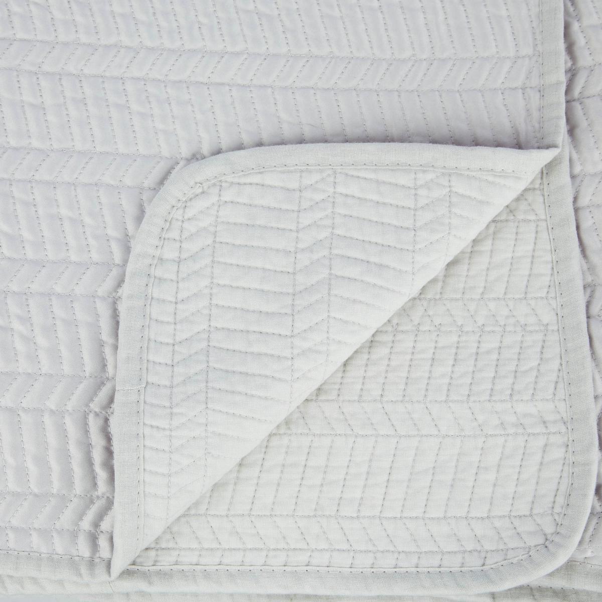 Alton Quilted Throw by Laura Ashley in Silver Grey240x260cm – image 2