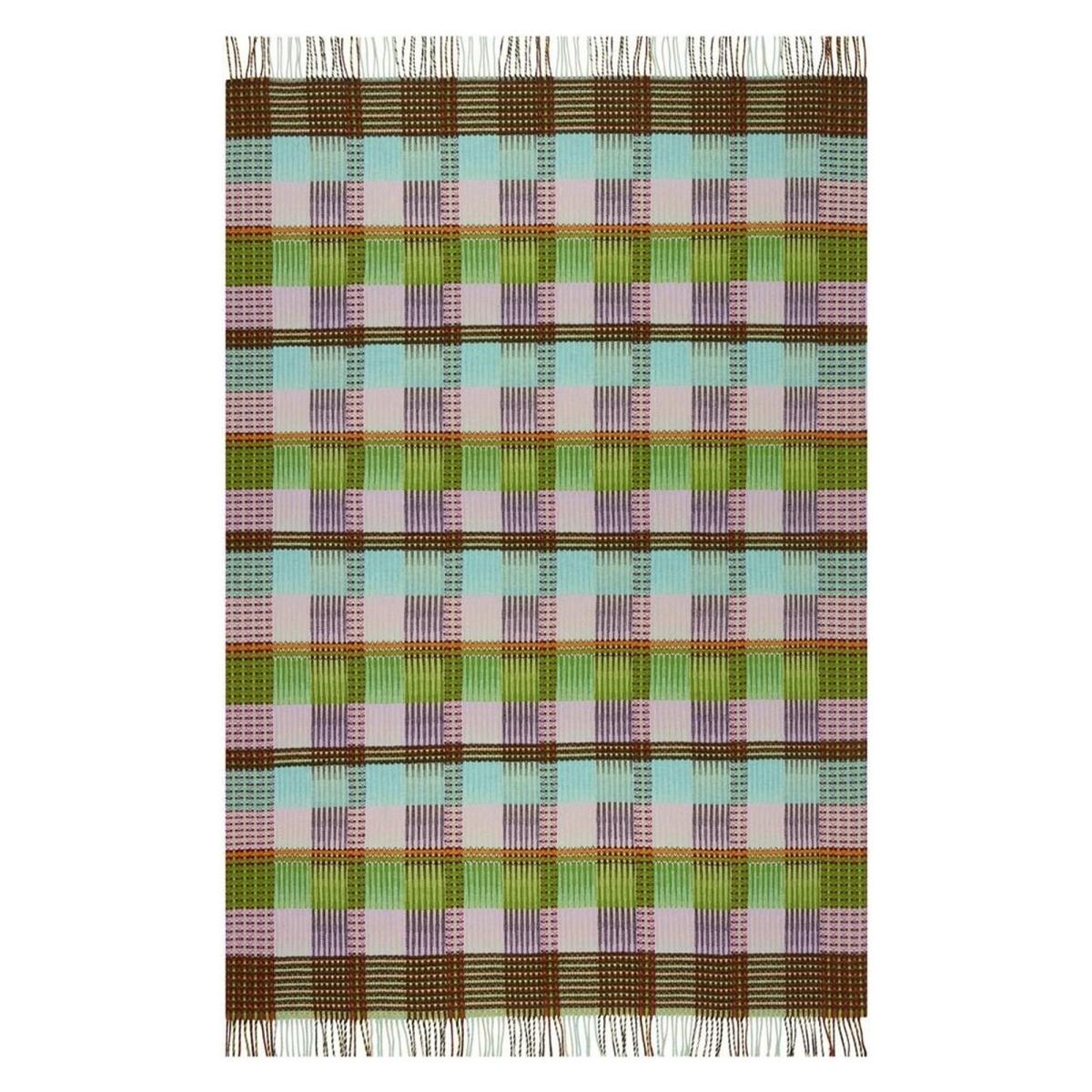 Tasara Heather Tartan Woven Throw in Green by Designers Guild 130x180cm – image 3