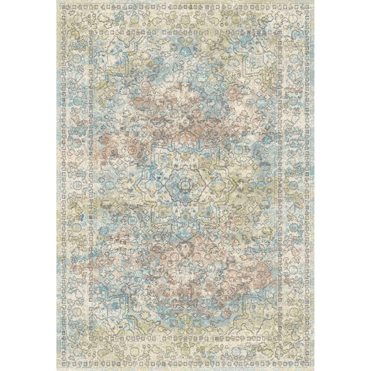 Grandeur Traditional Medallion rug in Distressed Pastel Multicolour – image 2