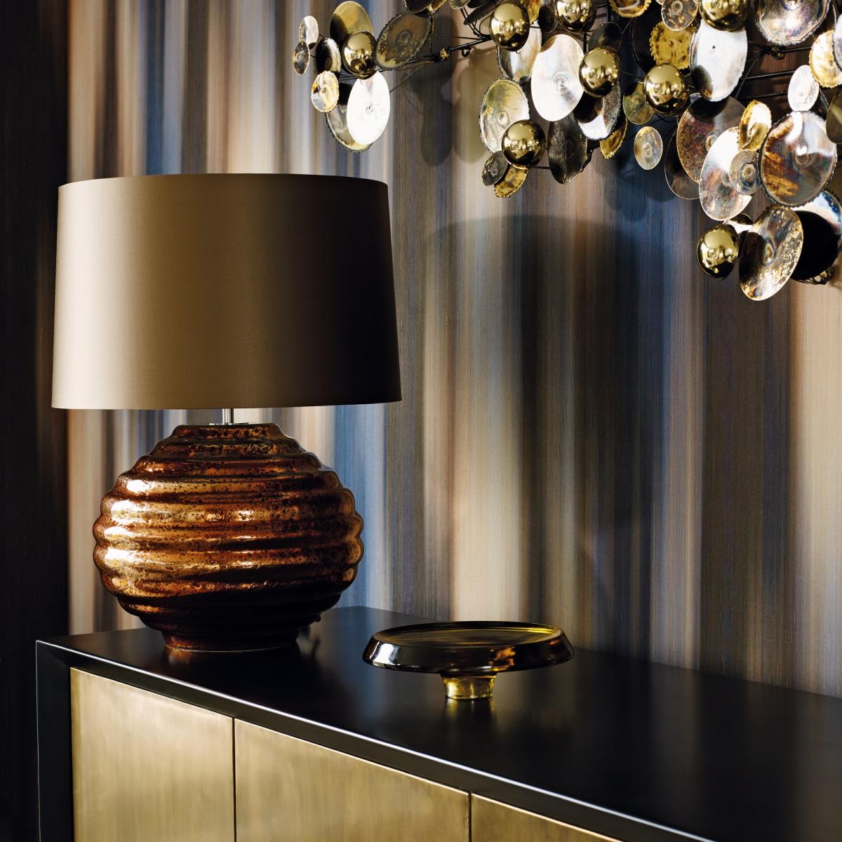 Atmosfera Wallpaper 312505 by Zoffany in Midnight Copper Brown Roll – image 2