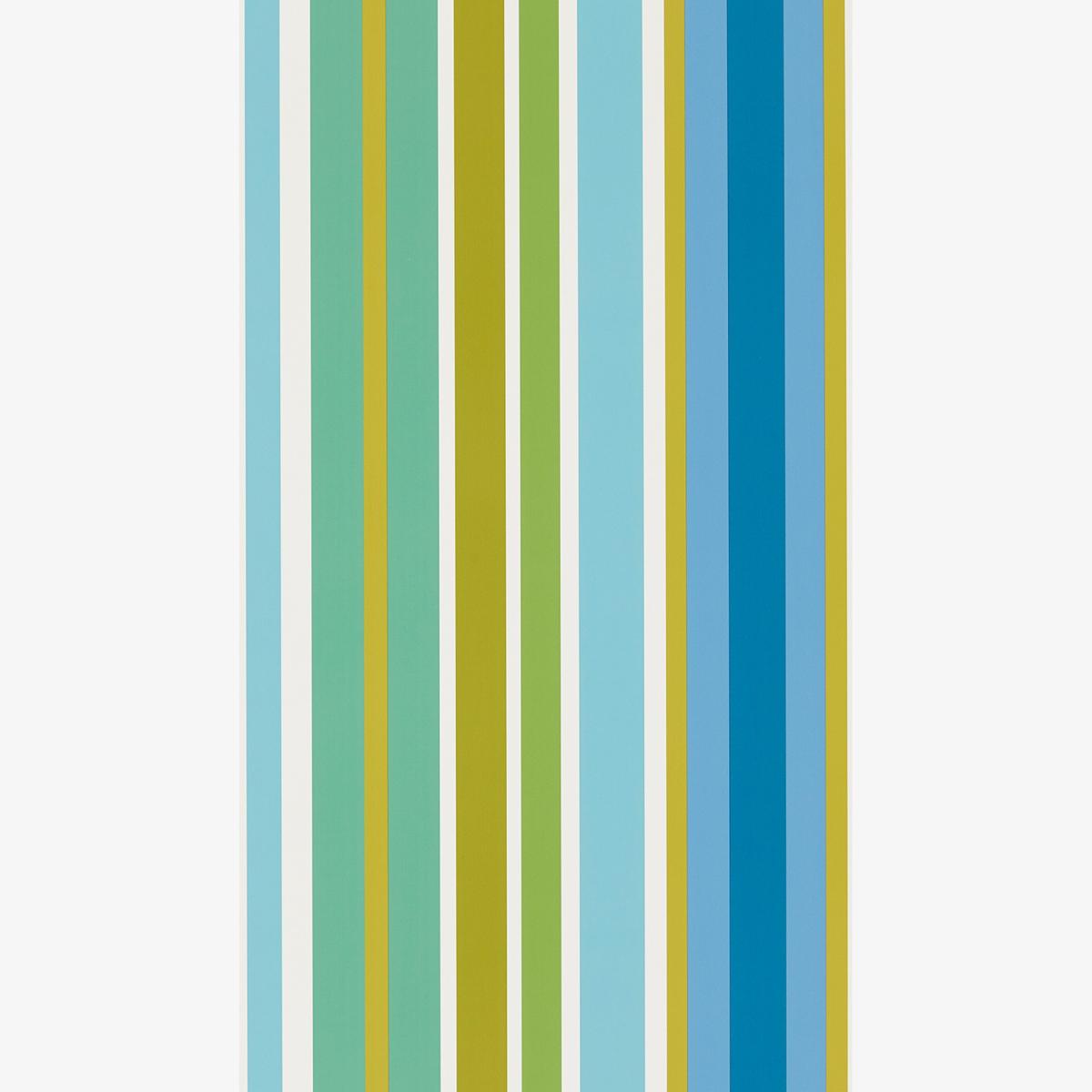 Jelly Tot Stripe Wallpaper 111263 by Scion in Citrus Lagoon Sky Roll