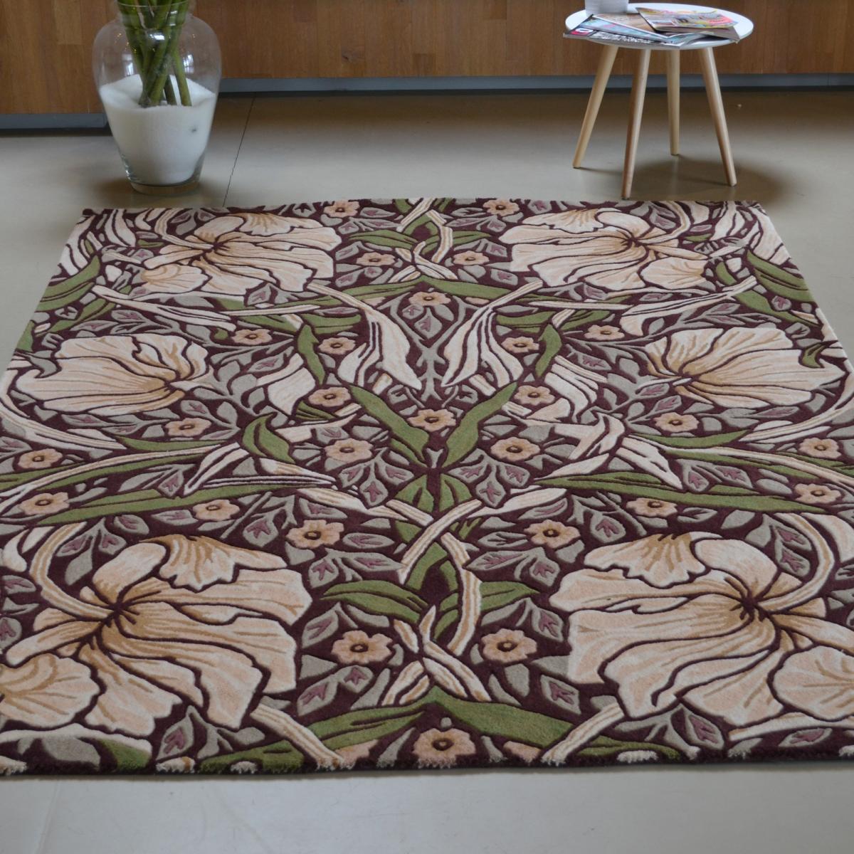 Pimpernel Rugs 028805 Aubergine by William Morris – image 1