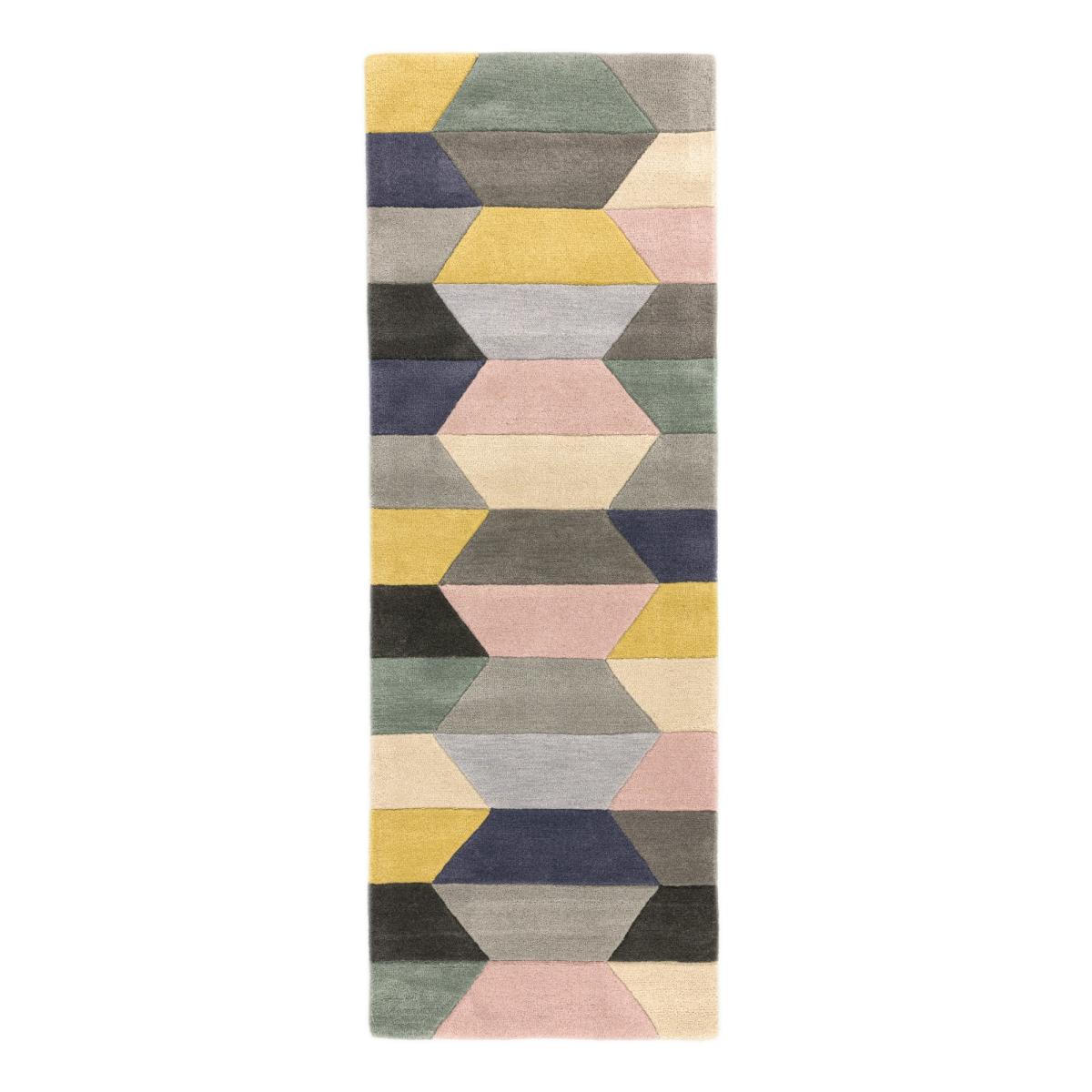 Funk Honeycomb Pastel Modern Hallway Runners 70x200cm – image 5