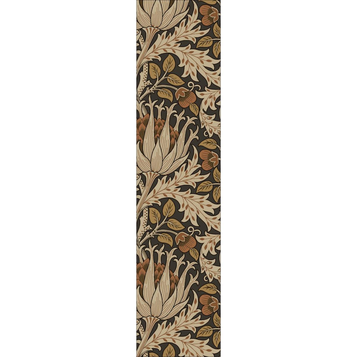 Artichoke Runner Rugs 127103 in Amber Charcoal By William Morris 67x230cm – image 5