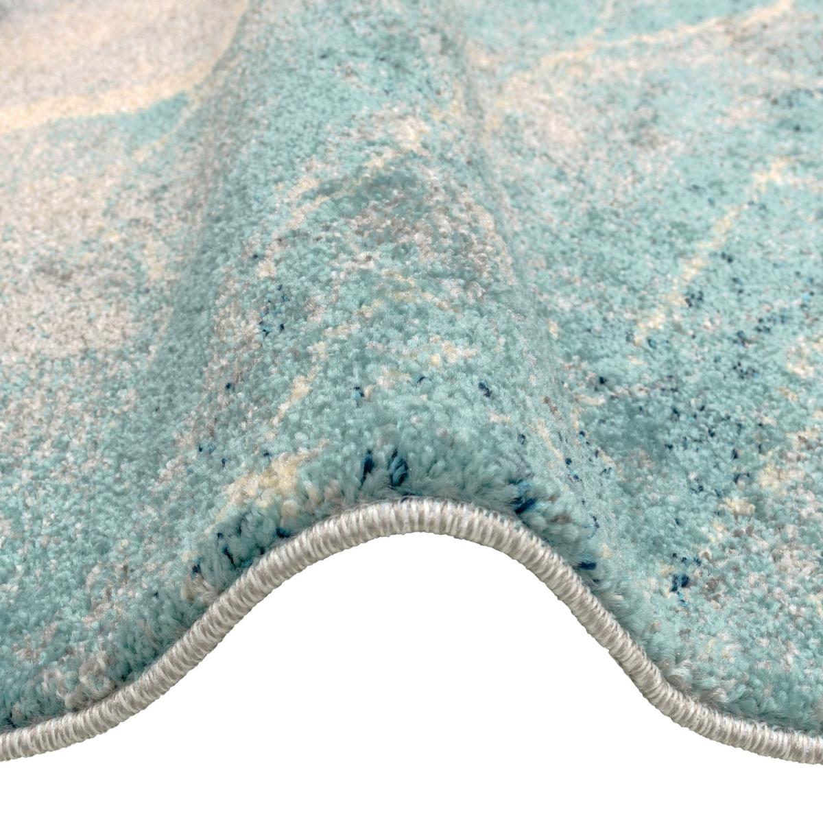 Elssa Abstract Marble Rugs By Concept Loom ELS14 in Pacific Blue – image 2