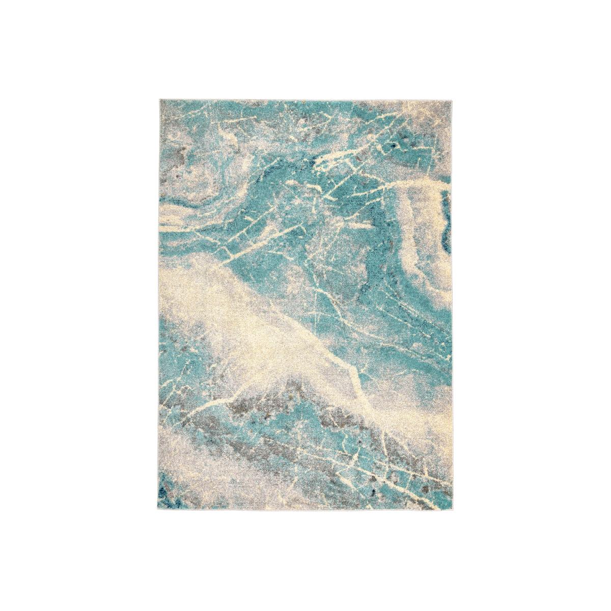 Elssa Abstract Marble Rugs By Concept Loom ELS14 in Pacific Blue – image 1