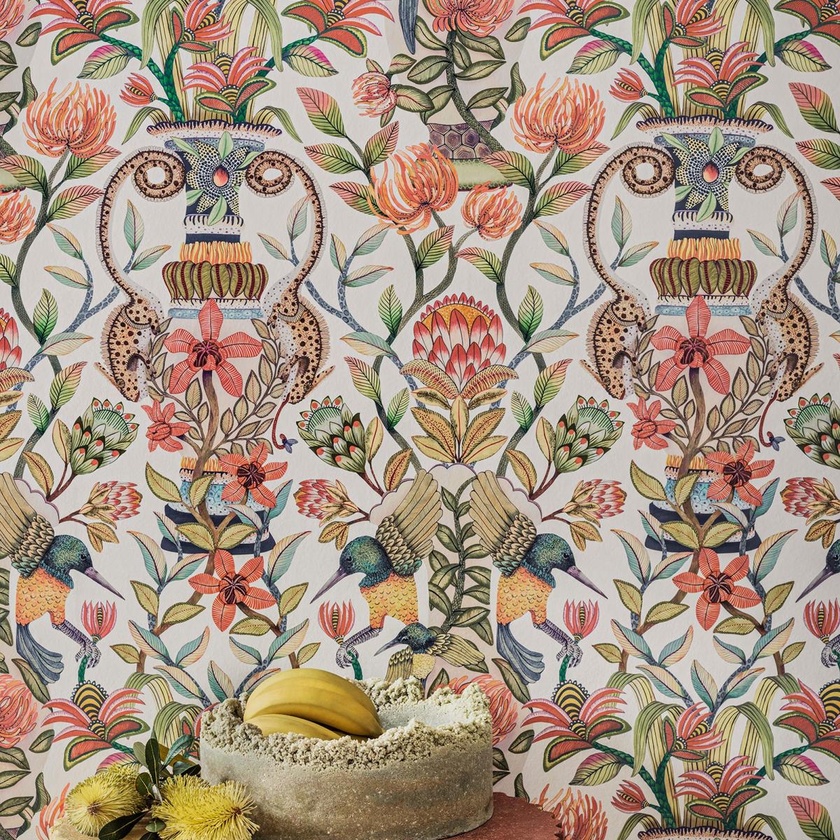 Protea Garden Wallpaper 119 10043 by Cole & Son in Coral&nbsp;Roll – image 3