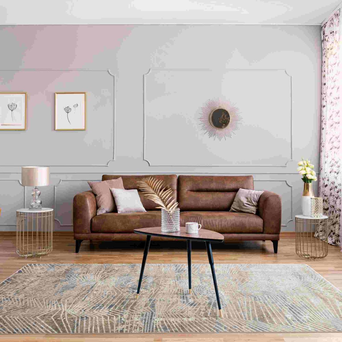 Pollo Abstract Rug By Concept Loom POLL108 in Taupe Grey – image 1