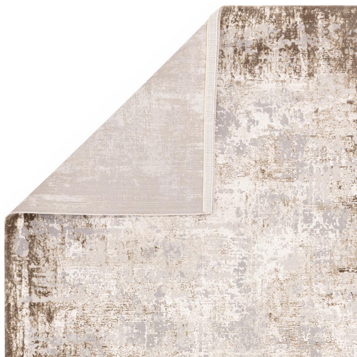 Kuza Border Modern Distressed Rug in Beige 120x170cm – image 3