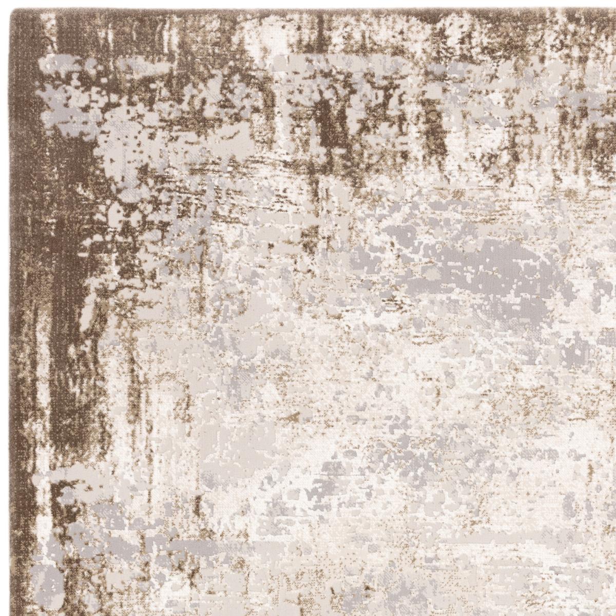 Kuza Border Modern Distressed Rug in Beige 120x170cm – image 4