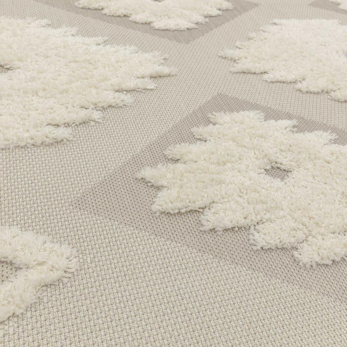 Monty Tribal Geometric Outdoor Rugs in MN02 Natural Cream – image 4