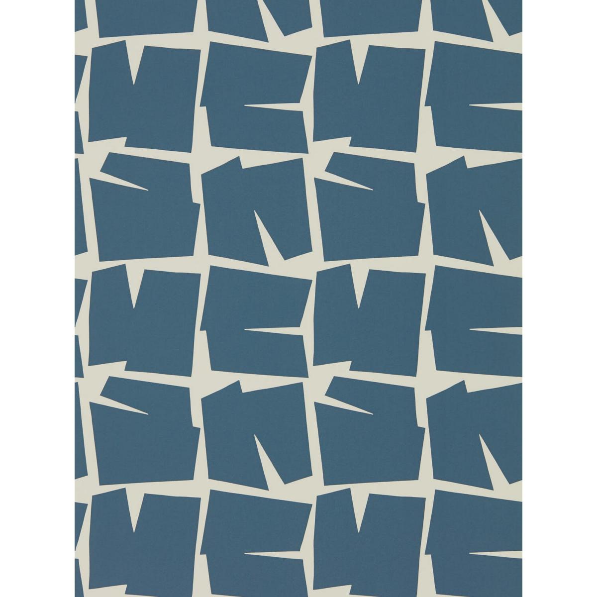 Moqui Geometric Wallpaper 111806 by Scion in Denim Blue&nbsp;Roll – image 2