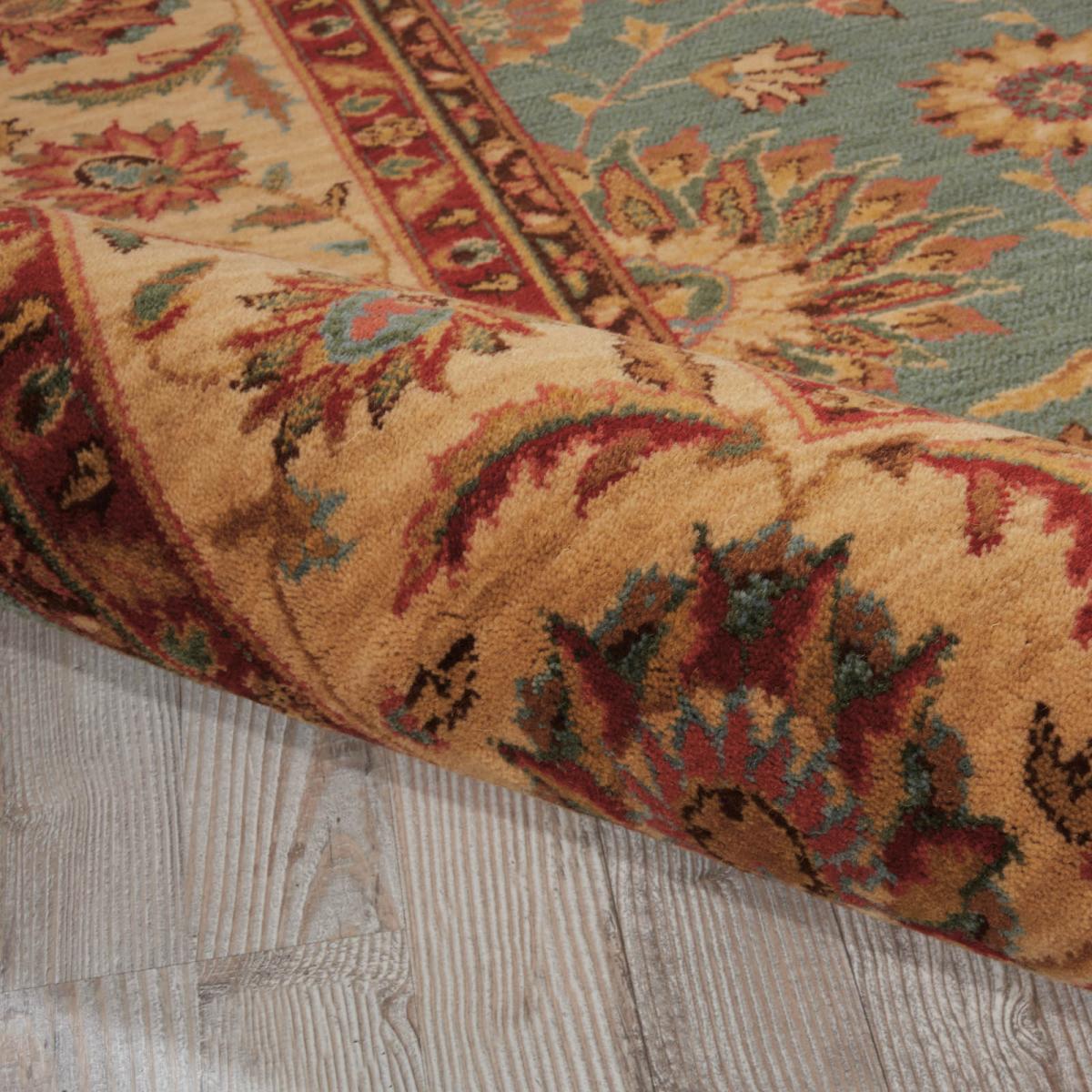Living Treasure Traditional Bordered Rugs by Nourison LI05 in Aqua 168x251cm – image 3