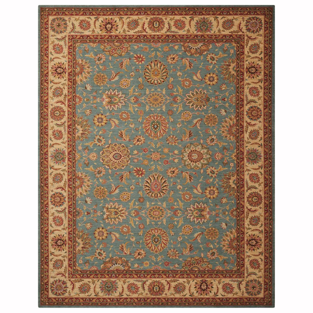 Living Treasure Traditional Bordered Rugs by Nourison LI05 in Aqua 168x251cm – image 5