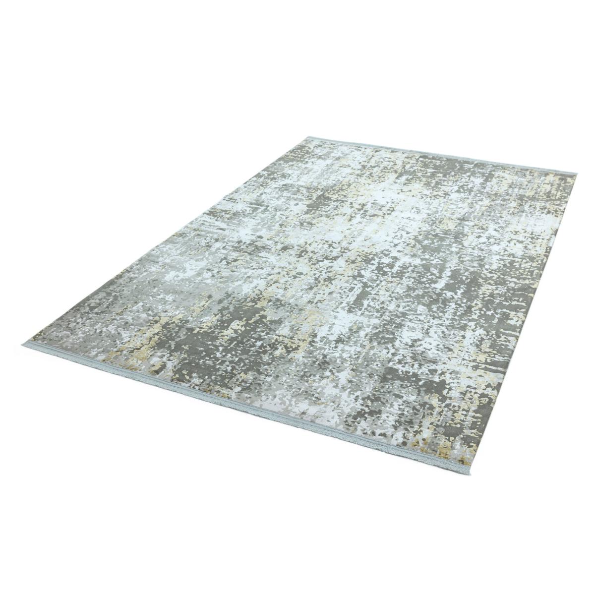 Olympia Abstract Distressed Rugs in OL06 Grey Gold – image 2