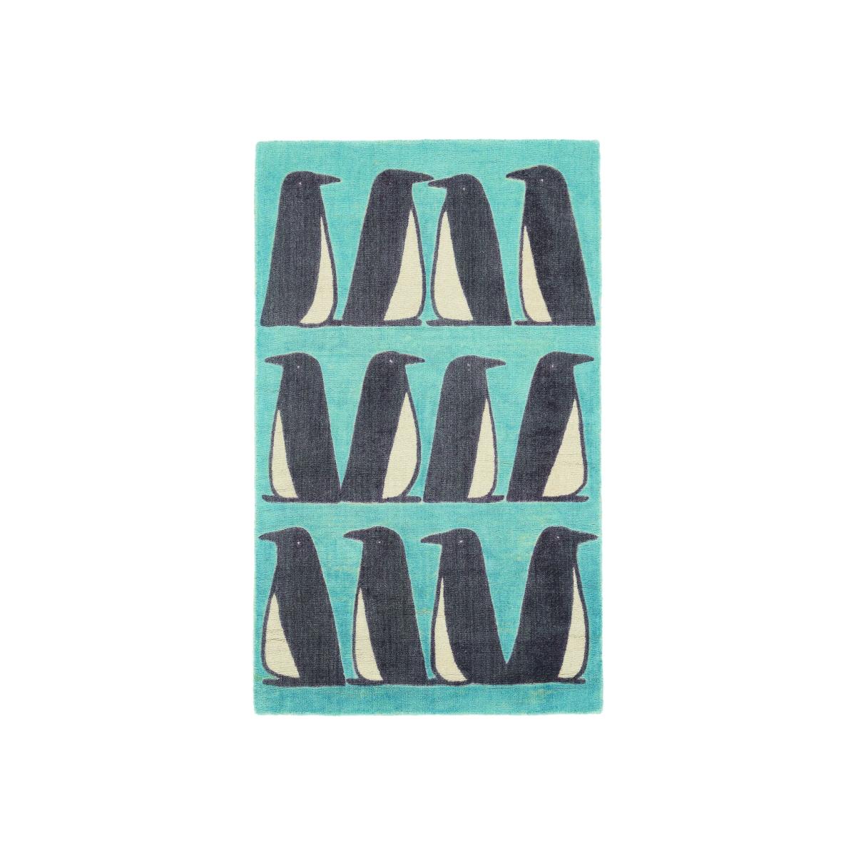 Scion Pedro Penguin Rugs in 023408 in Marine Blue