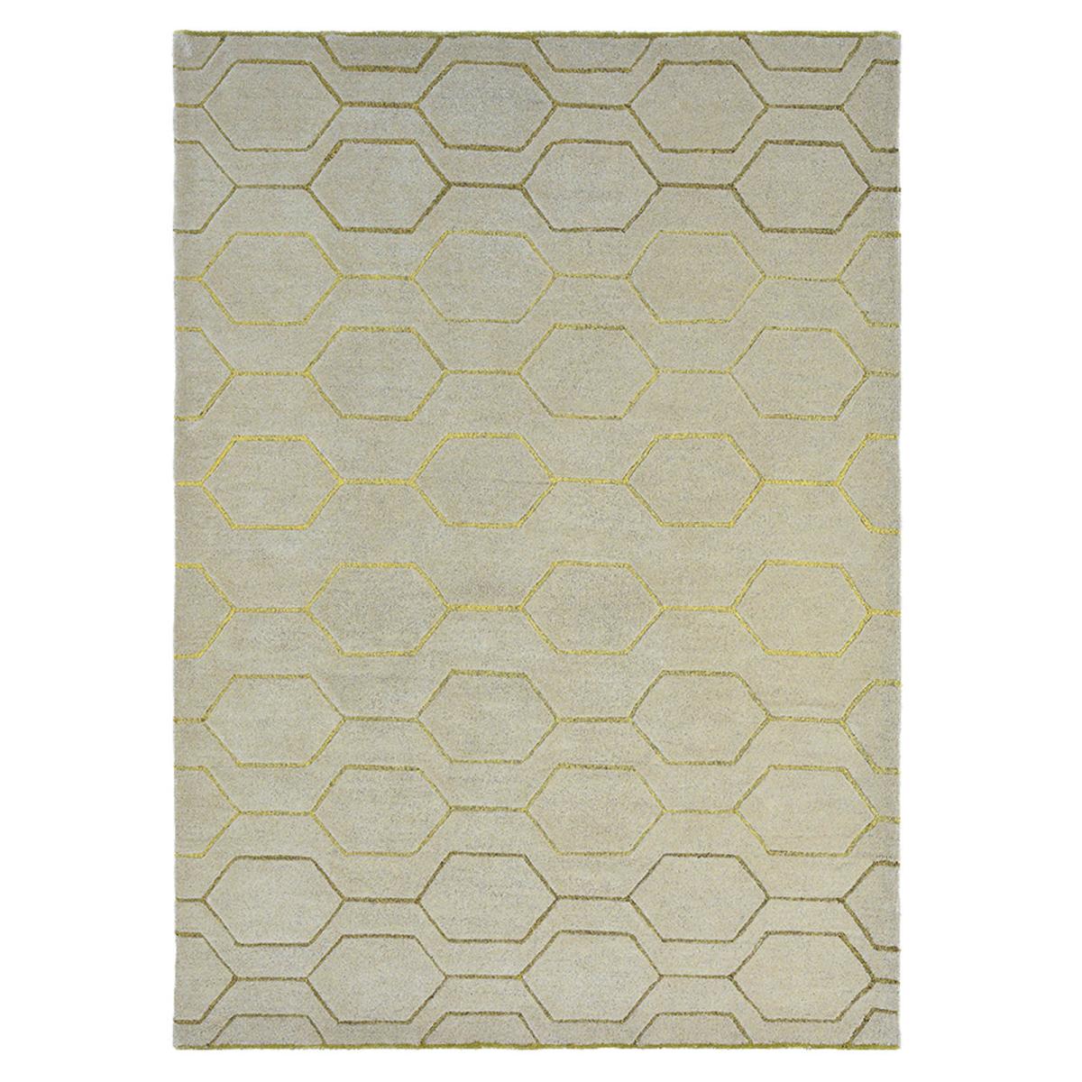 Arris Geometric Wool Rugs 37304 in Grey and Gold by Wedgwood&nbsp;120x180cm – image 5