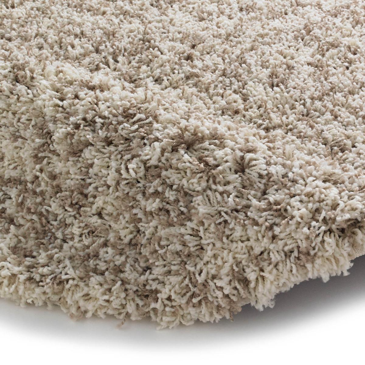 Vista Shaggy Circular Rugs 4803 Cream Beige 133x133cm – image 2