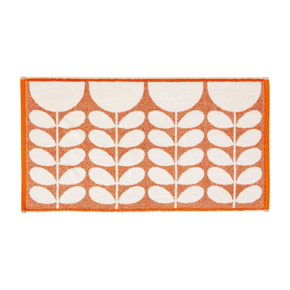 Sunflower Bath Mat by Orla Kiely in Sunset Orange50x90cm