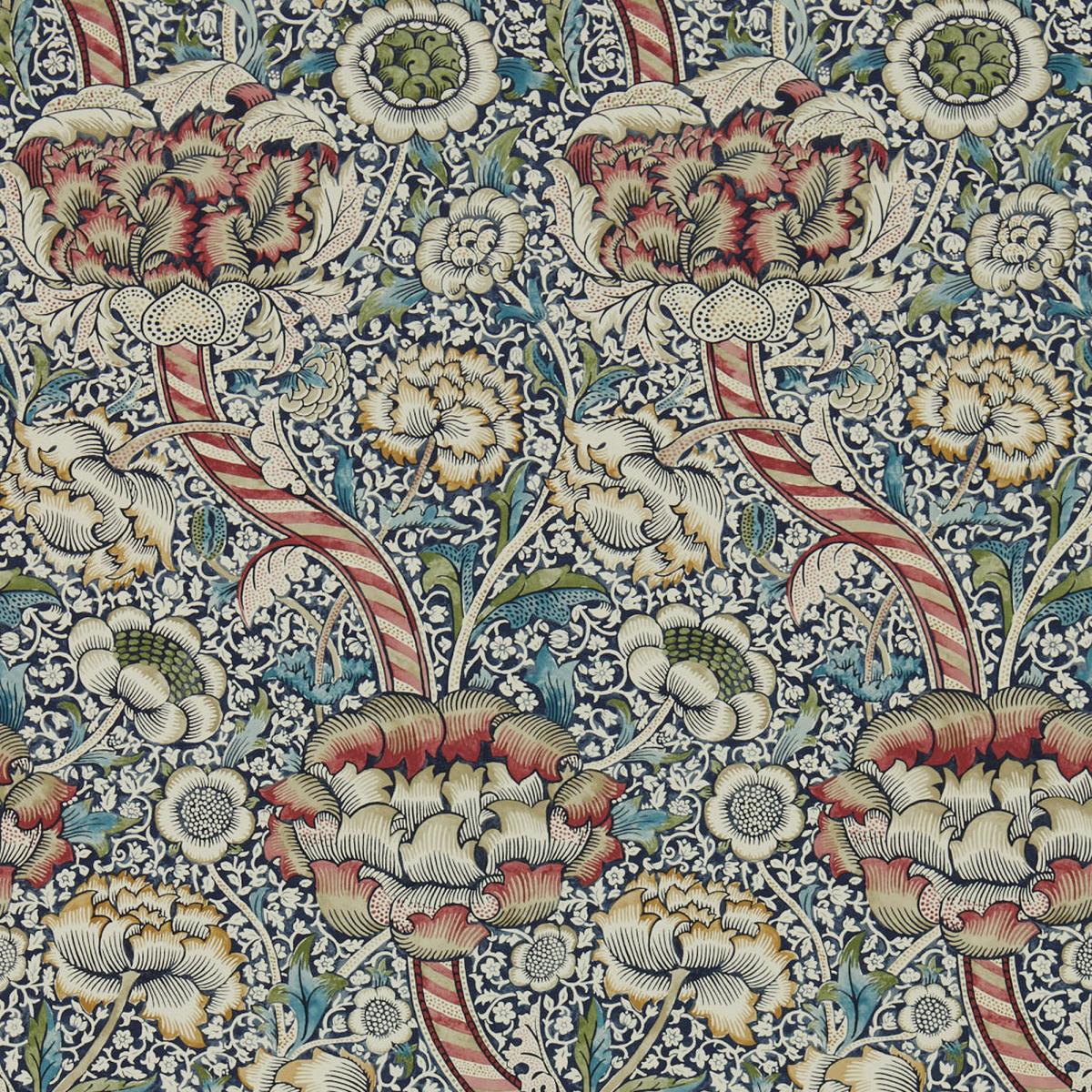 Wandle Wallpaper 216420 by Morris & Co in Indigo Madder Roll