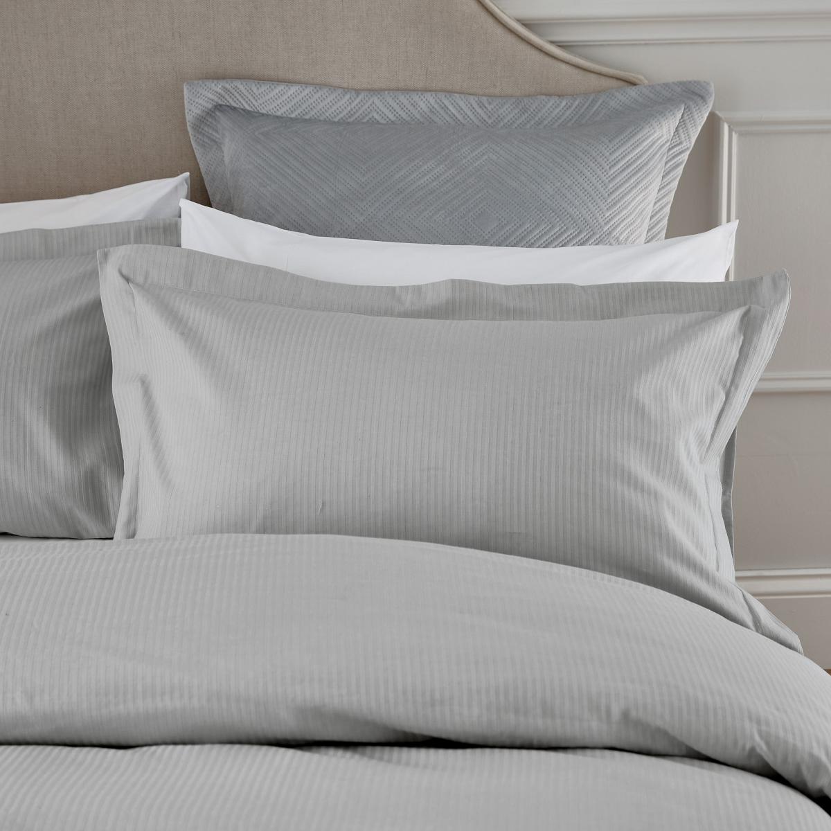 Deco Stripe Bedding by Helena Springfield in Silver Grey200x200cm – image 3